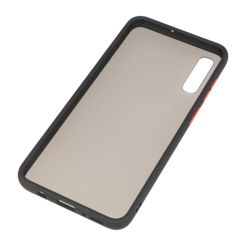 Étui rigide à combinaison de couleurs pour Galaxy A70 Noir