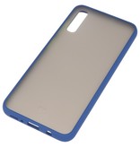 Combinación de colores Estuche rígido para Galaxy A70 Azul