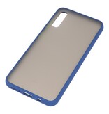 Étui rigide à combinaison de couleurs pour Galaxy A70 Blue