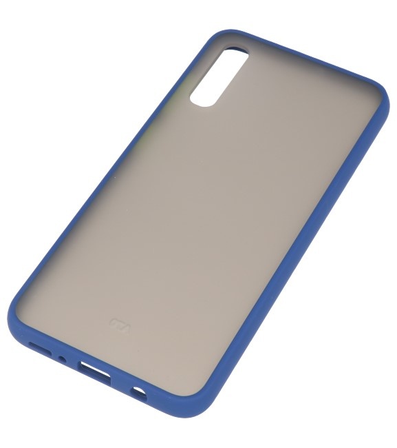 Combinación de colores Estuche rígido para Galaxy A70 Azul