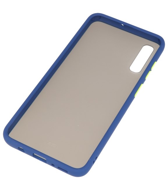 Kleurcombinatie Hard Case voor Galaxy A70 Blauw