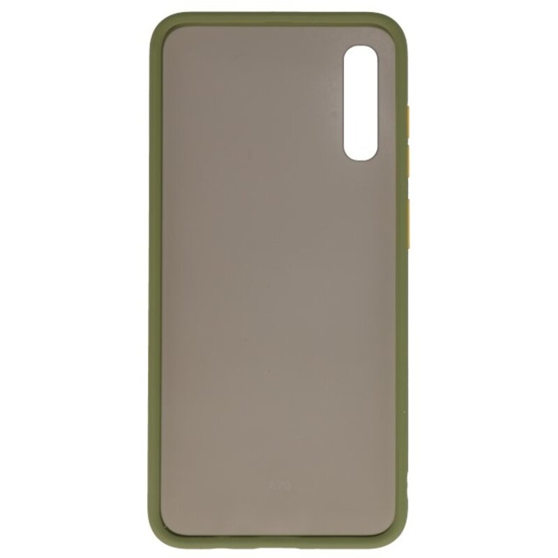 Color combination Hard Case for Galaxy A70 Green