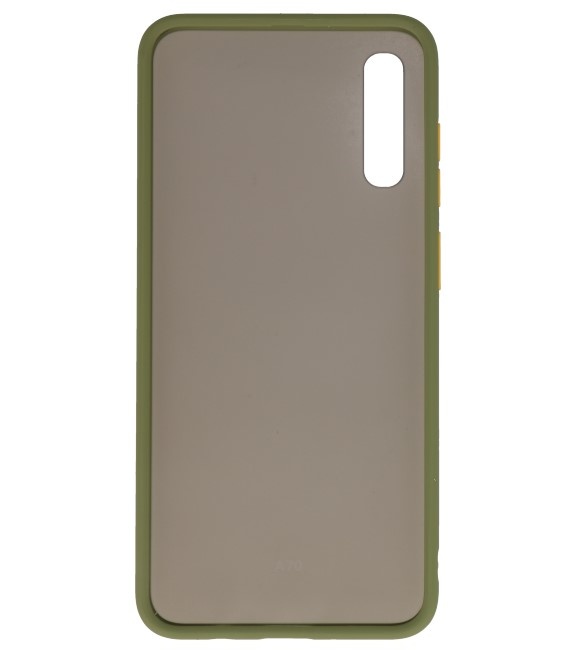Farbkombination Hard Case für Galaxy A70 Grün