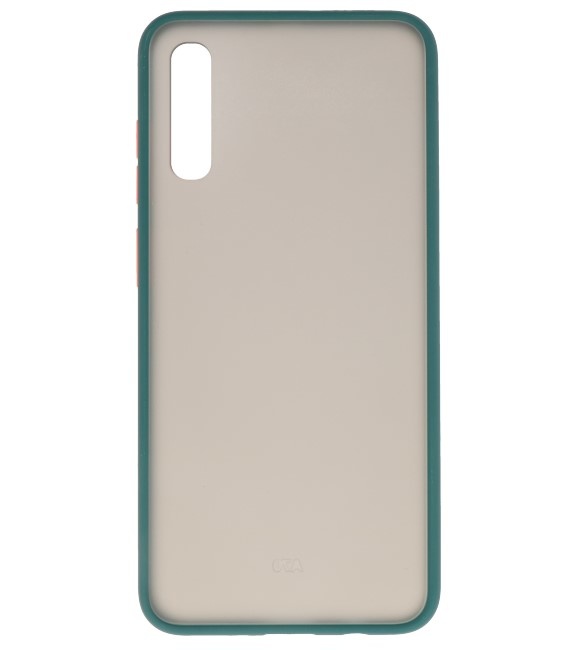 Combinazione di colori Custodia rigida per Galaxy A70 verde scuro