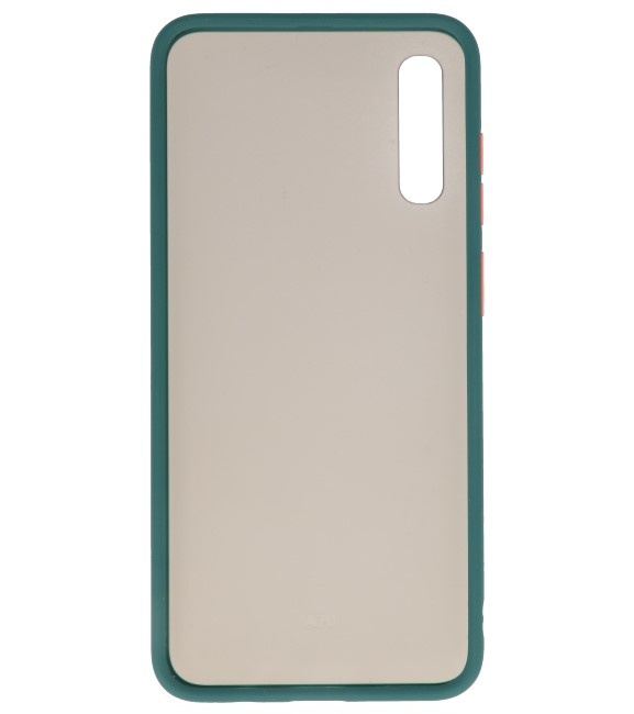 Combinazione di colori Custodia rigida per Galaxy A70 verde scuro