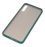 Color combination Hard Case for Galaxy A70 Dark Green