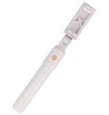 Perche trépied Bluetooth pour selfies (K10) blanche