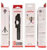 Bluetooth Selfie Stick (K10) Bianco