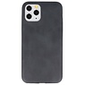 Coque en cuir TPU Design pour iPhone 11 Pro Noir