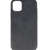 Coque en cuir TPU Design pour iPhone 11 Pro Noir