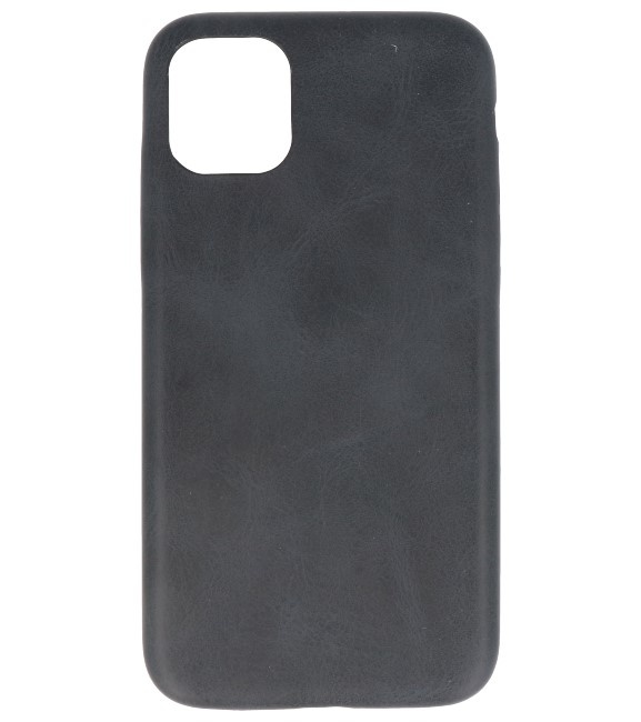 Funda de TPU de diseño de cuero para iPhone 11 Pro Black