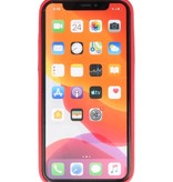 Coque en cuir TPU Design pour iPhone 11 Pro Rouge