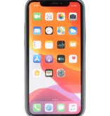 Læder Design TPU cover til iPhone 11 Pro Grey