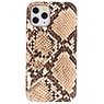 Slangedesign TPU taske til iPhone 11 Pro Beige