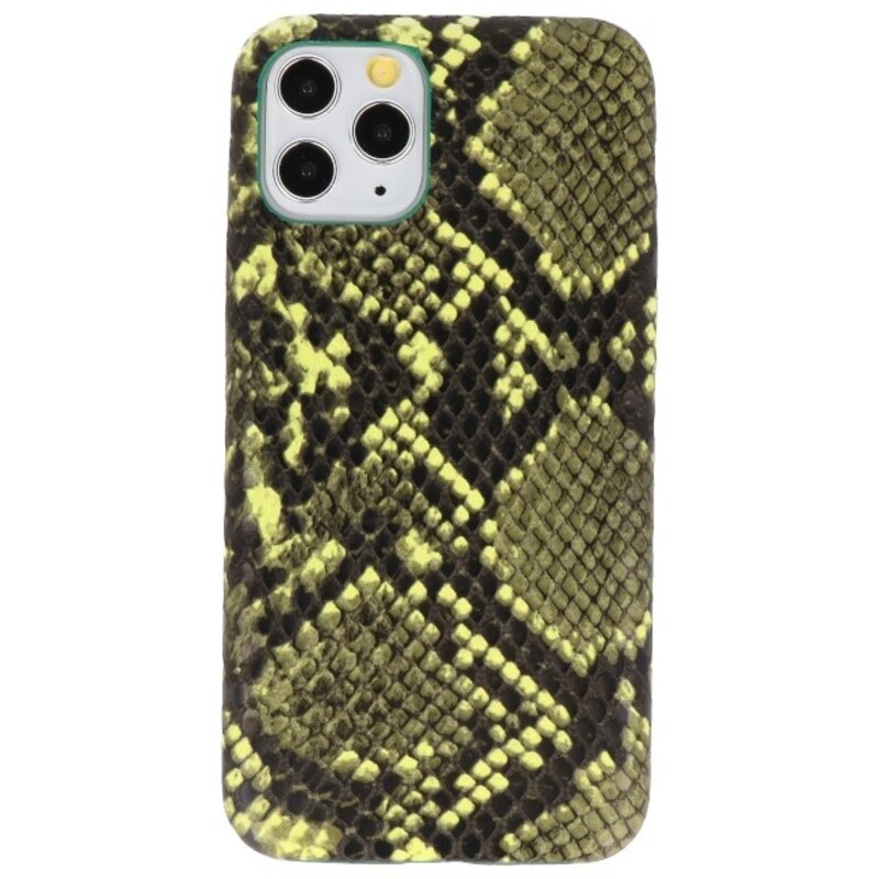 Coque TPU Snake Design pour iPhone 11 Pro Vert Foncé