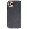 Funda de TPU de diseño de cuero para iPhone 11 Pro Max Black