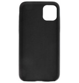 Cover in TPU di design in pelle per iPhone 11 Pro Max nera