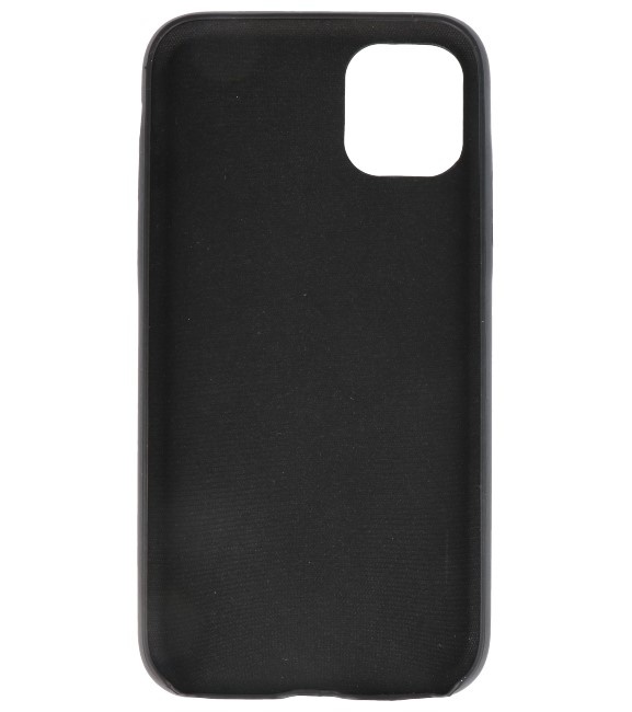 Cover in TPU di design in pelle per iPhone 11 Pro Max nera