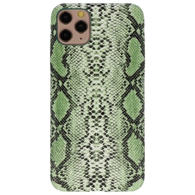 Slangedesign TPU taske iPhone 11 Pro Max Grøn