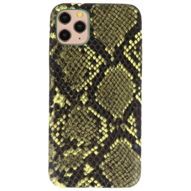 Slang Design TPU Hoesje iPhone 11 Pro Max Donker Groen