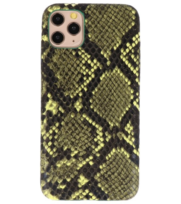 Funda de TPU Snake Design para iPhone 11 Pro Max Verde Oscuro