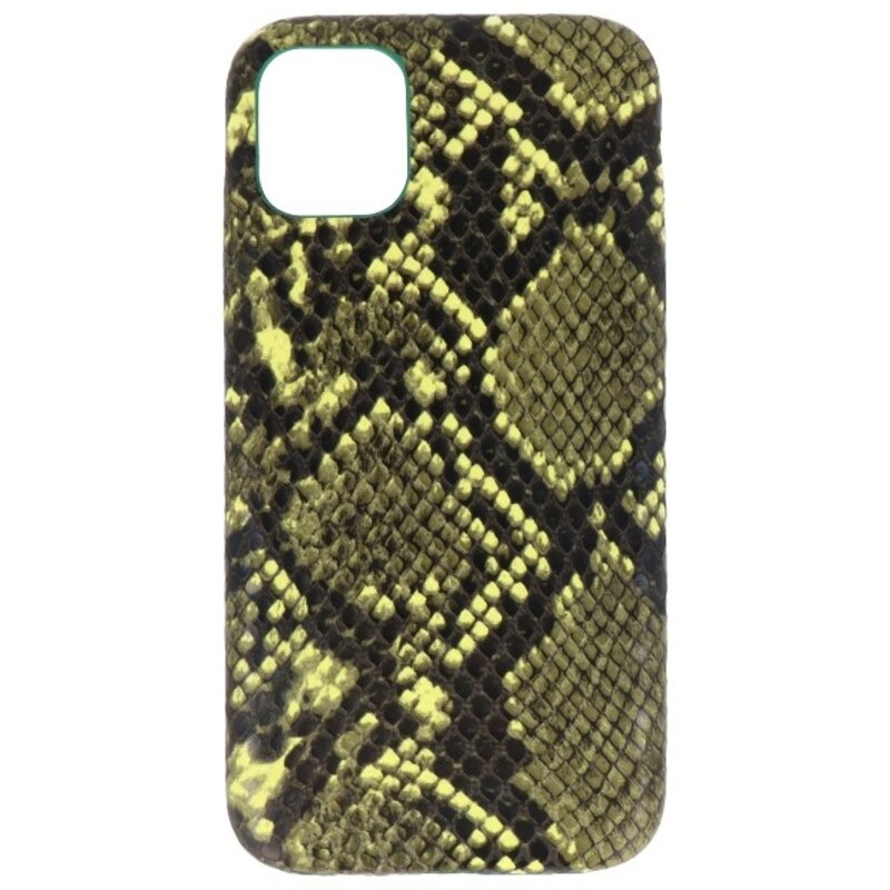 Slang Design TPU Hoesje iPhone 11 Pro Max Donker Groen