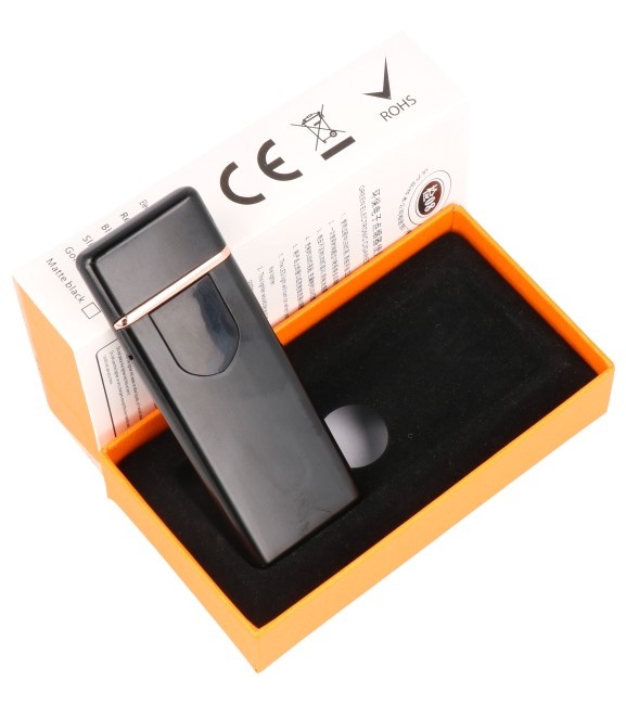 Touch Screen Electrically rechargeable lighter Black