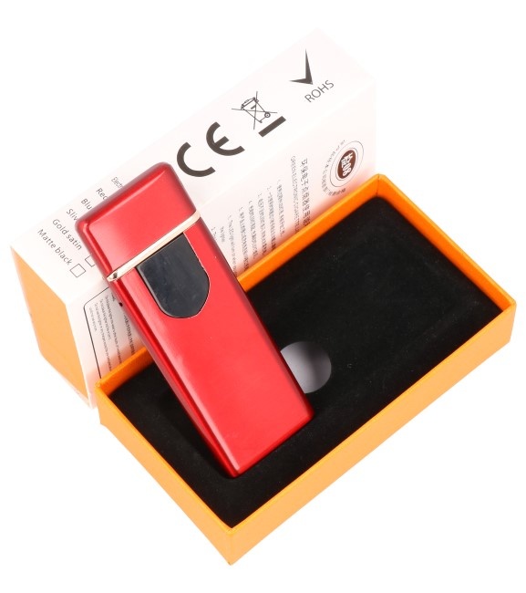 Touch Screen Electric rechargeable lighter Red