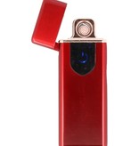 Touch Screen Electric rechargeable lighter Red