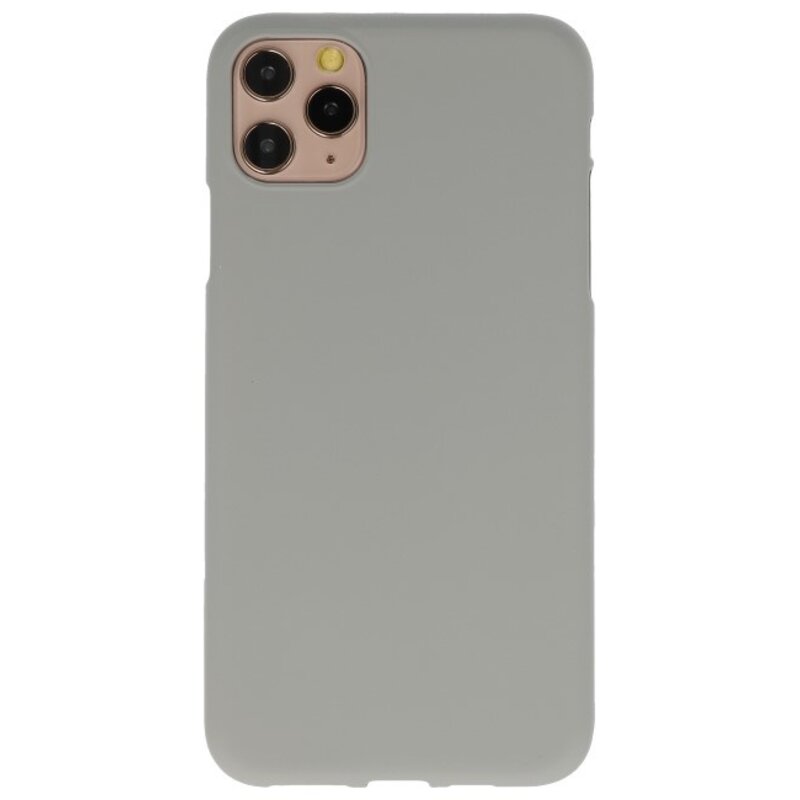 Coque en TPU colorée pour iPhone 11 Pro, gris