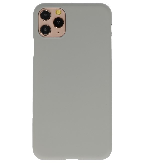 Coque en TPU colorée pour iPhone 11 Pro, gris