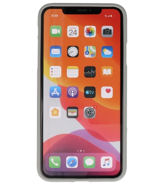 Farbe TPU Fall für iPhone 11 Pro grau