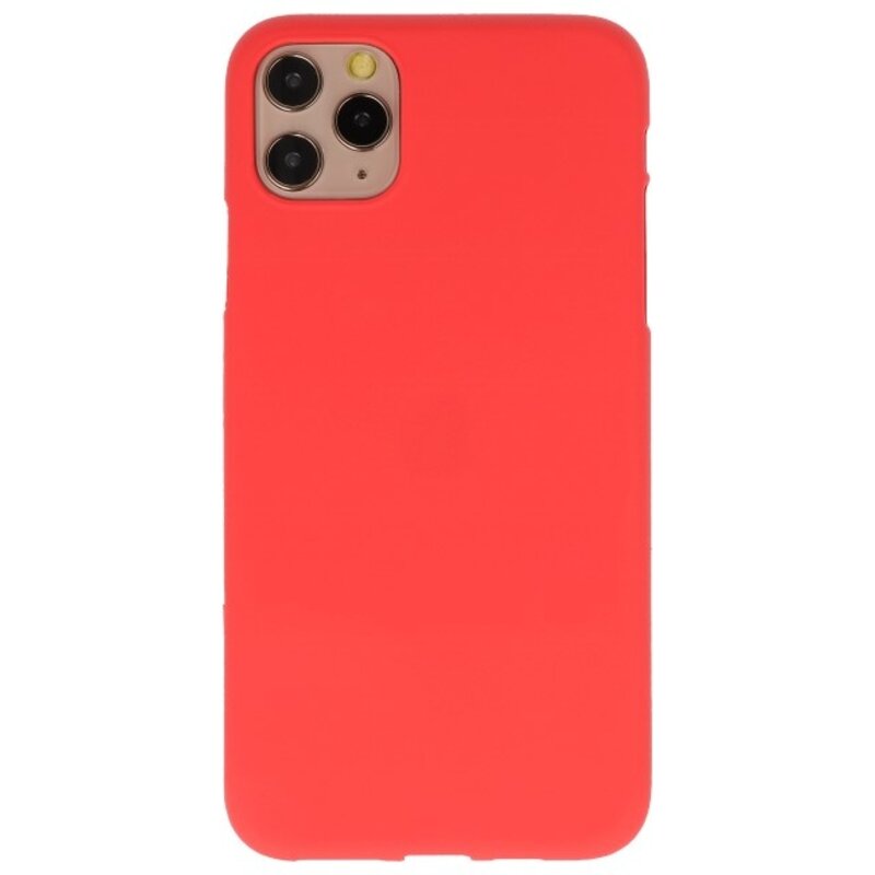 Custodia in TPU a colori per iPhone 11 Pro Max Rosso