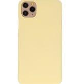 Color TPU case for iPhone 11 Pro Max Yellow