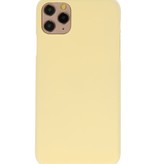 Coque TPU couleur pour iPhone 11 Pro Max Jaune