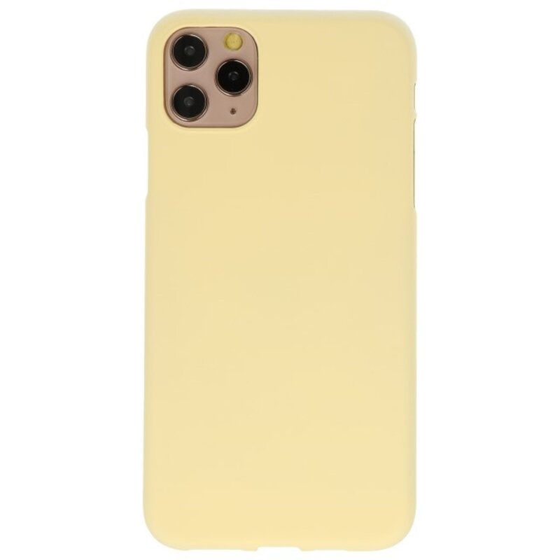 Custodia in TPU a colori per iPhone 11 Pro Max giallo
