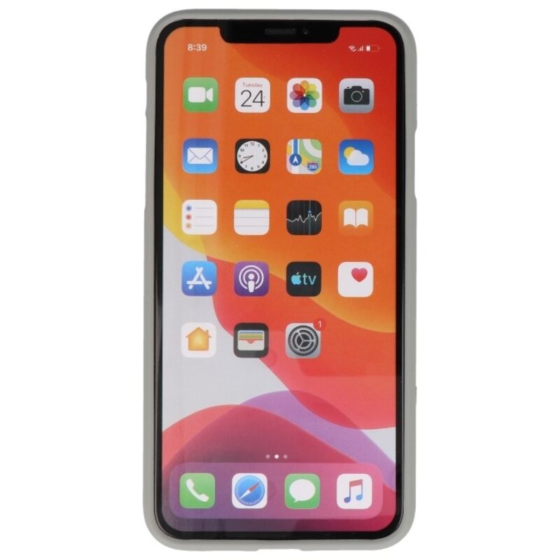 Custodia in TPU a colori per iPhone 11 Pro Max Grey
