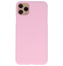Custodia in TPU a colori per iPhone 11 Pro Max rosa