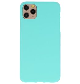 Farve TPU taske til iPhone 11 Pro Max Turquoise