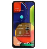 Custodia in TPU a colori per Samsung Galaxy A50s nera