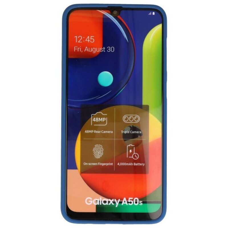 Farbe TPU Fall für Samsung Galaxy A50s Navy