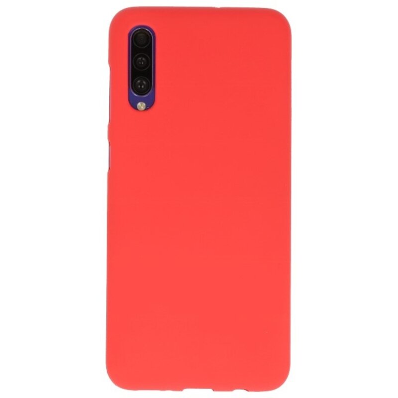 Funda de TPU en color para Samsung Galaxy A50s rojo