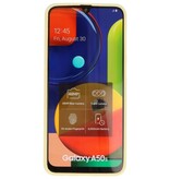 Coque en TPU couleur pour Samsung Galaxy A50 jaune