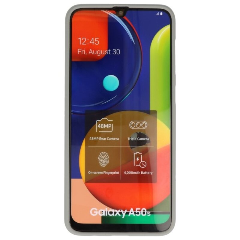Custodia in TPU a colori per Samsung Galaxy A50s grigia