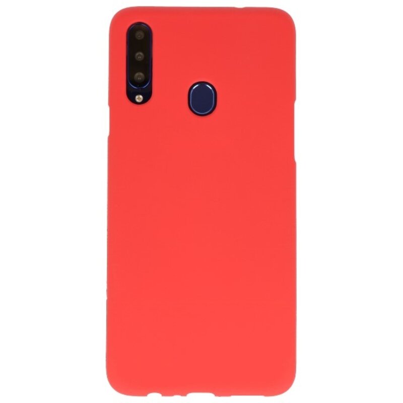Color TPU Hoesje voor Samsung Galaxy A20s Rood