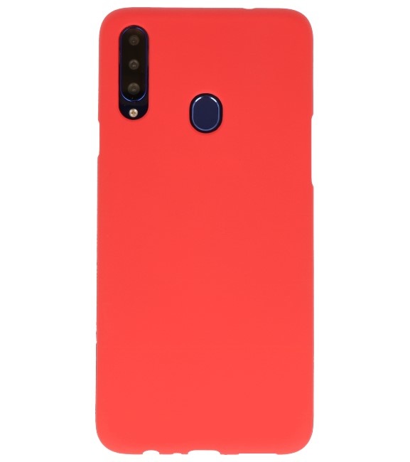 Color TPU case for Samsung Galaxy A20s red