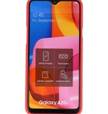 Color TPU case for Samsung Galaxy A20s red