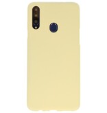 Farve TPU taske til Samsung Galaxy A20s gul