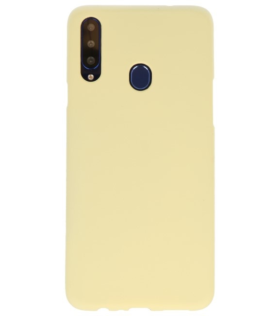 Funda de TPU en color para Samsung Galaxy A20s amarillo