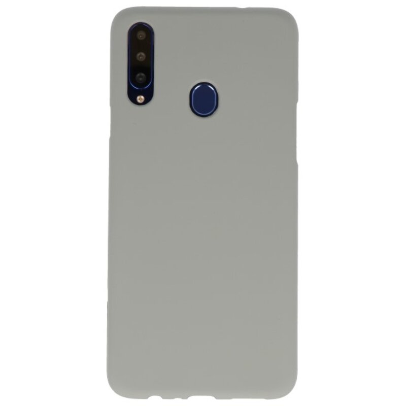 Color TPU Hoesje voor Samsung Galaxy A20s Grijs